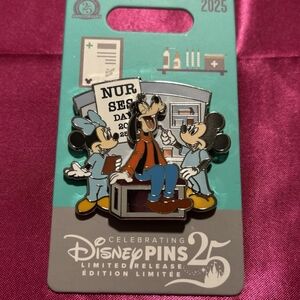 Disney Nurses Day Pin 25th Anniversary Limited Edition